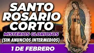 ROSARIO CORTO 1 DE FEBRERO (SIN ANUNCIOS INTERMEDIOS) 🌷 Misterios Gloriosos 🙏