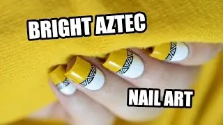 How To: Bright Aztec Nail Art || Marine Loves Polish