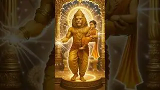 Mahavatar Narasimha 🙏 | Prahlad in the Lap of God | Divine Aura Walk ✨ #shorts #narshima