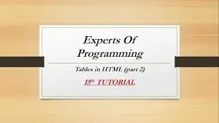 HTML 5 tutorials for beginners in Urdu Hindi (15th tutorial) table part 2