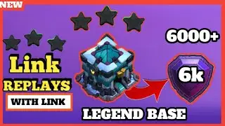 TH13 LEGEND/TROPHY BASE WITH LINK & REPLAYS | TH13 ANTI 2 STAR TROPHY BASE | MARCH 2021