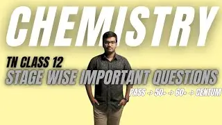 12th CHEMISTRY QUARTERLY EXAM IMPORTANT QUESTIONS 2025 | Stage wise questions | #PUBLICEXAM2026