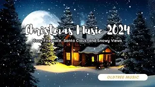 🎄 Relaxing Christmas Jazz Piano | Cozy Fireplace, Santa Claus, and Snowy Views 🎅✨