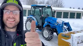 Snow Removal in 2026 | Clearing Feet of Snow with the LS MT 347 Tractor & Snow Push Box