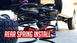 Replacing rear springs on Toyota Land Cruiser 100 series Lexus LX470