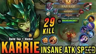 NEW META! KARRIE BEST BURST CRITDAMAGE HACK!! (RECOMMENDED) BESTDAMAGE BUILD!- Mobile Legends