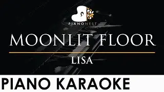 LISA - MOONLIT FLOOR - Piano Karaoke Instrumental Cover with Lyrics