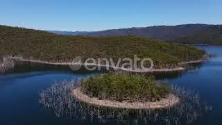 Forested Mountain At Advancetown Lake With Motionless Water   Hinze Dam   Gold Coast, QLD, Australia