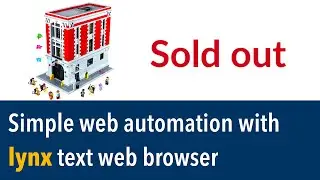 Simple web automation with lynx text web browser