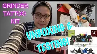 GRINDER TATTOO KIT BY PIRATE FACE TATTOO | UNBOXING | QUICK TESTING