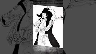Mihawk Drawing #shorts #anime #drawing #animeedits #onepiece #manga #art #ecchi #hentai