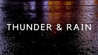DEEP SLEEP to HEAVY Rain and Thunder to End Insomnia, Block Noise, Relax. 10 Hours