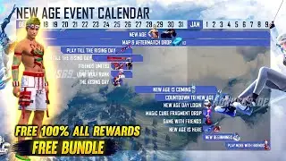 Winterland 2021 New Age Event Calendar ❄⛄ | Winterland 2022 All Free Rewards in Free Fire 😍✨