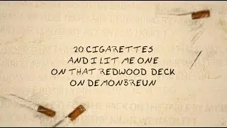 Morgan Wallen - 20 Cigarettes (Lyric Video)