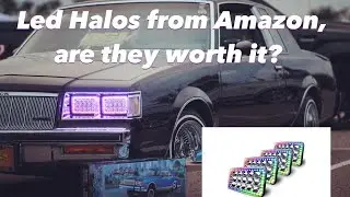 1985 Buick Regal 4x6 Headlights LED RGB Halo for Lowrider