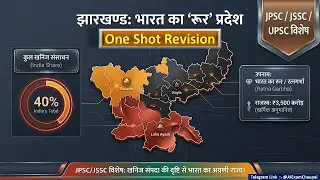 झारखण्ड के खनिज संसाधन | Metallic, Non-Metallic & Energy Minerals | JPSC JSSC UPSC