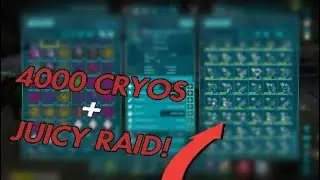 JUICY RAID + 4000 CRYOS! Ark Official PvP! Ark Survival Evolved