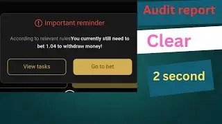 How to be clear audit report in ipl win app.ipl win app withdrawal problem.audit report problem
