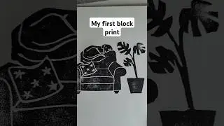 Block print thank you cards for my first launch of upcycled clothing. #handmade #smallbusiness