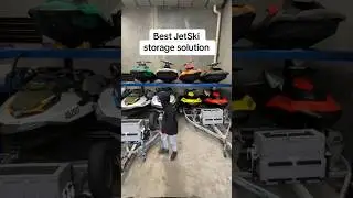 BEST JETSKI STORAGE SOLUTION if you have a few seadoo&rsquo;s in the collection #jetski #seadoo #handy #pj