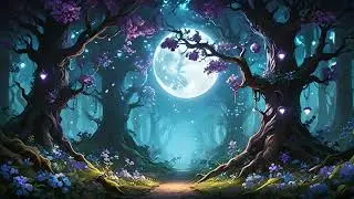 Enchanting Fantasy Forest| Mystical Night Art Landscape | Aesthetic Art Screensaver TV Art |2 Hr| 4K