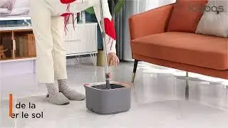 Joybos&reg;Balai Serpill&egrave;res Plat Rotatif et Seau Sasicare