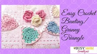 Crochet Easy Bunting With Granny Triangles