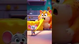 Mouse vs Cat 🐭🐱 | Funny Cheese Cartoon 😂 @StoryforKidsHub