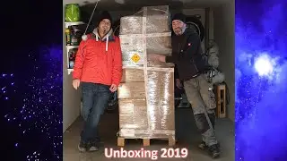 EPIC V3  -- Feuerwerk Unboxing 2019 -- wieder &uuml;ber 400kg brutto... geliefert von R&ouml;der Feuerwerk