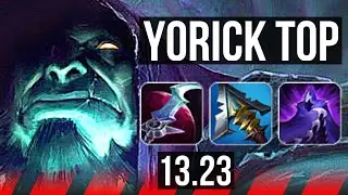 YORICK vs JAYCE (TOP) | Comeback, 6 solo kills, Rank 14 Yorick | KR Master | 13.23