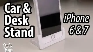 iPhone 6 & 7 Car & Desk Portrait Stand - 3D Printed