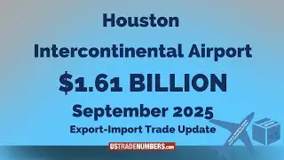 September 2025 Houston Intercontinental Airport Export Import Trade Data Overview