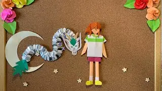 【折り紙】大人カワイイ寄せ折り紙💕折り紙人形 千と千尋の神隠し ①  ハク龍と千尋