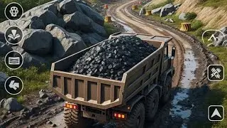 Heavy Coal Cargo Truck Sim Android Gameplay #short 