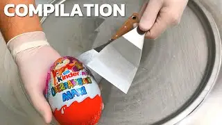 Surprise Eggs - Ice Cream Rolls (Compilation) | kinder Surprise Egg Opening | Satisfying Video ASMR
