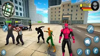 Amazing Flying Blue Ninja Game Superhero New York Gangstar #3 New Mission Android Gameplay