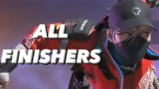 All Finishers with Wraith&rsquo;s &ldquo;Street Smart&rdquo; Skin - Apex Legends [4k/60FPS]