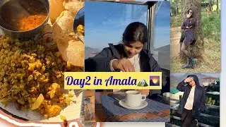 Day2 in Kanatal🏔️🌄(urf ye sham ki walk and ye food🥘)#vlog #travel #trending #mountains #winter 