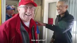 Barack Obama Surprises Veterans Aboard Honor Flight to DC