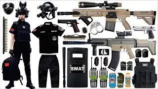 Unboxing mysterious toy box, HK416 assault rifle, SCAR assault rifle, anti-tank bomb, Desert Eagle
