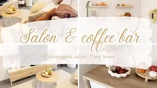 J’améliore mon coin SALON | Coffee bar • Nettoyage du tapis • Mode COSY activé 🏡🍂 + mini Haul H&M
