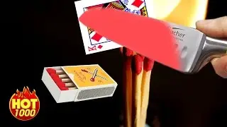 1000 Degree Knife vs Matchstick - Dinosaurs -  Cheese