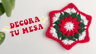 Crochet Christmas Coasters ⭐ The perfect finishing touch for your table