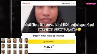 Over 70,000 people want Nicki Minaj deported. #story #news #media #politics 