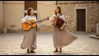 地中海の風を感じるスペインギターとアコーディオンの癒しのインスト曲長時間再生 for relaxation and warm ambience