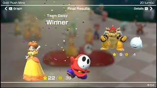 Super Mario Party | Partner Party | Gold Rush Mine | Highest Score Ever!