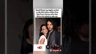 RUSSELL BRAND WALKED AWAY FROM $20M IN HIS DIVORCE FROM KATY PERRY &mdash; TOOK NOTHING 💔🚫💰#shorts