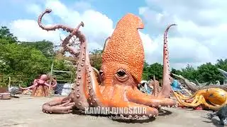 Giant Octopus Realistic Octopus Statue Sea Animals Animatronic Kawah Factory Customized