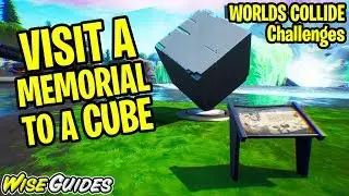 Visit a Memorial to a CUBE in the desert or by a lake - Worlds Collide Challenges Fortnite Season X