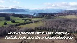 Fundo Rcrt Video con vistas al Lago Calafqu&eacute;n y volc&aacute;n Villarrica invierno 2024 Retiro 7 Lagos